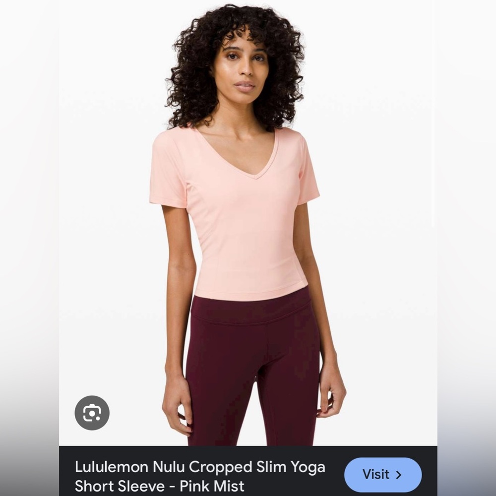 Lulu lemon size 4 nulu short sleeve top